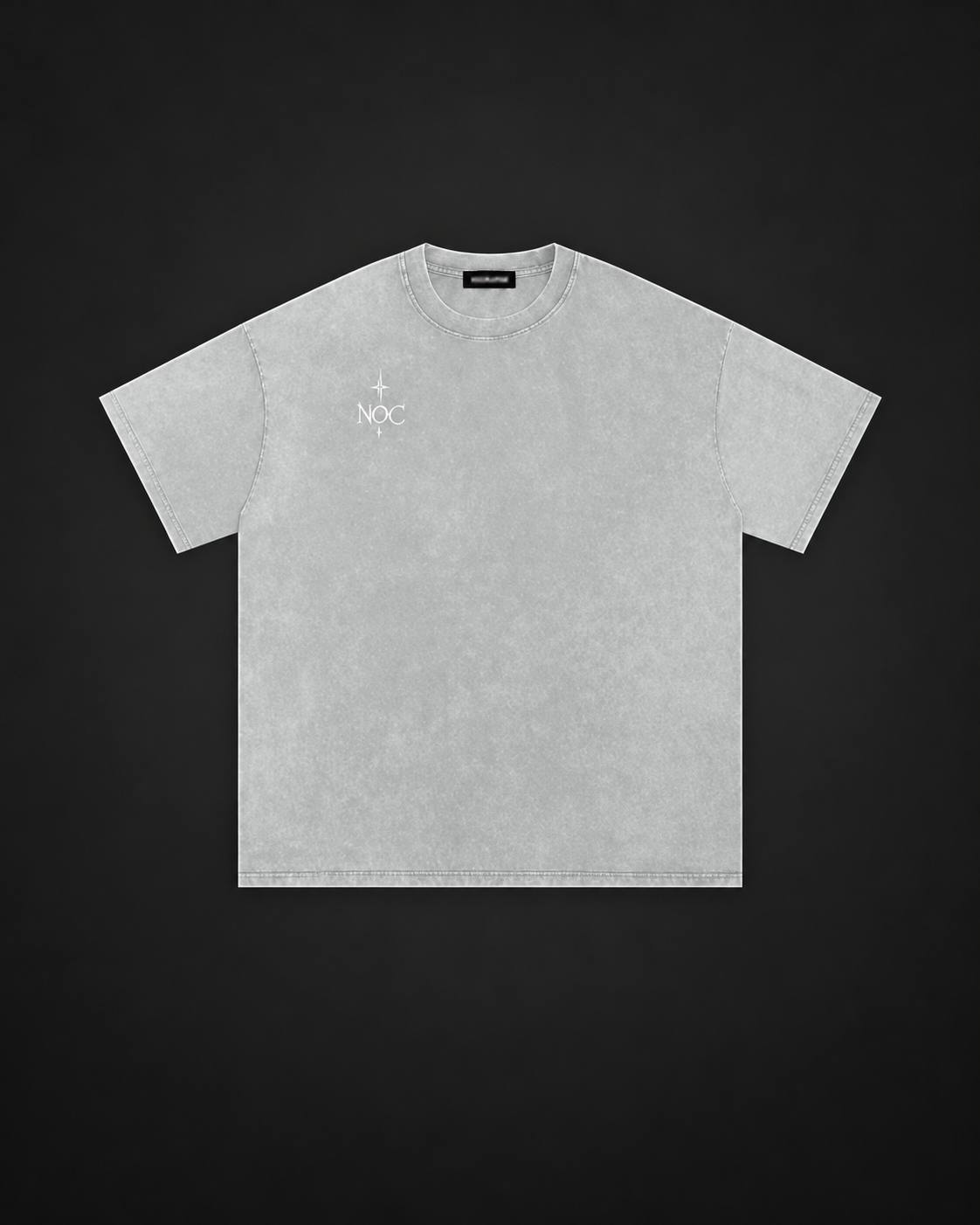 Snow Washed Oversized Cotton T-Shirt