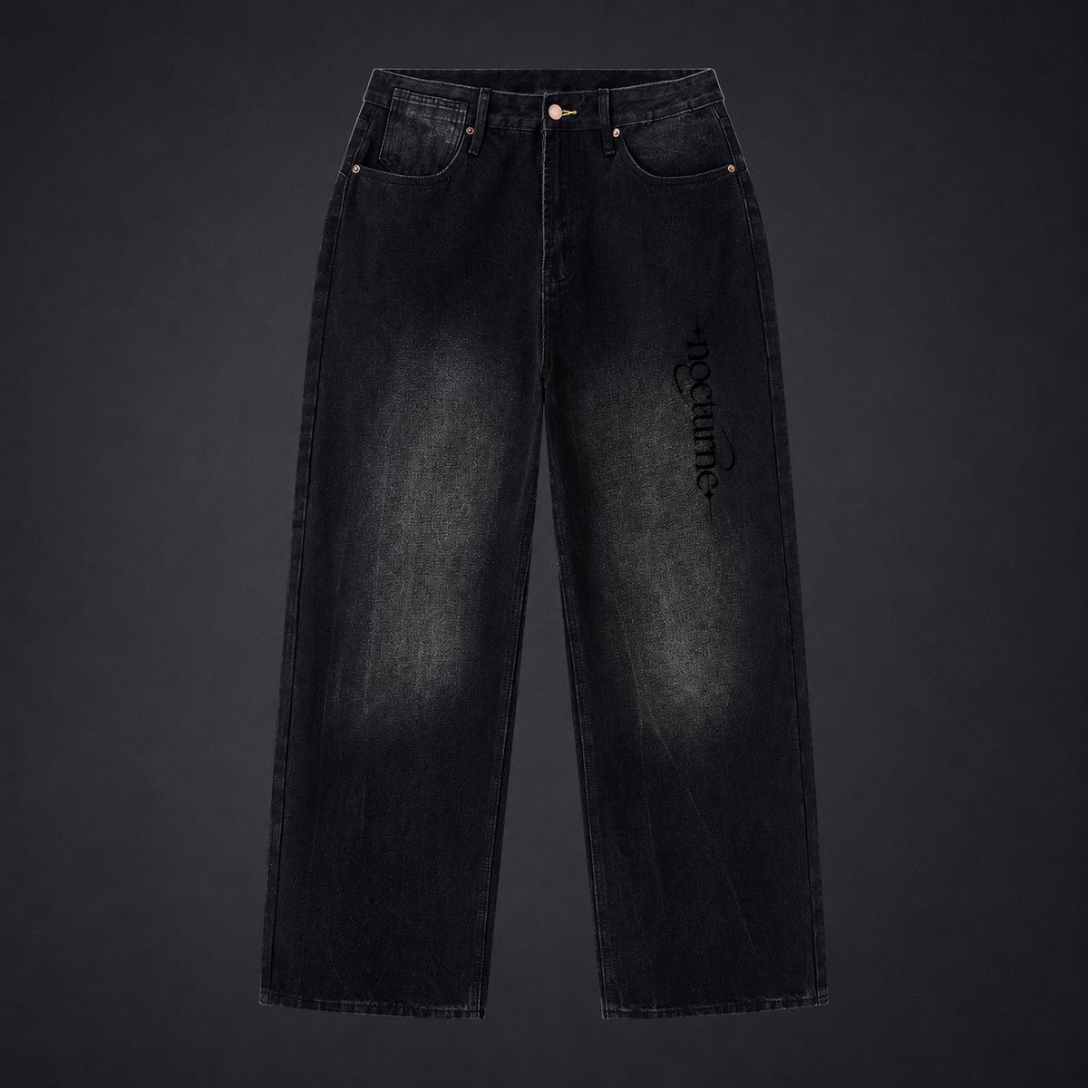 Nocturne Vintage Wash Wide Leg Jeans