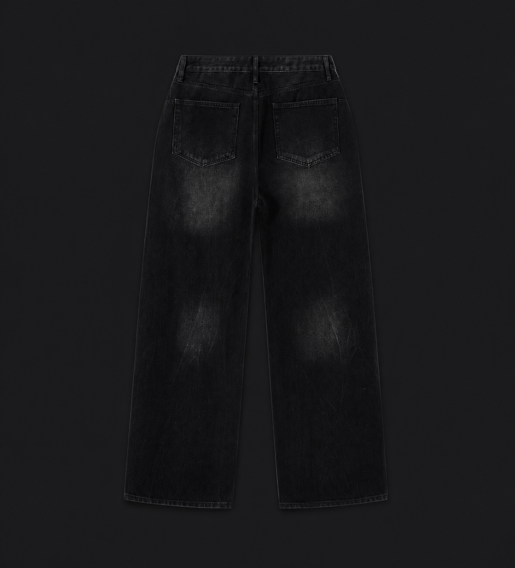 Nocturne Vintage Wash Wide Leg Jeans