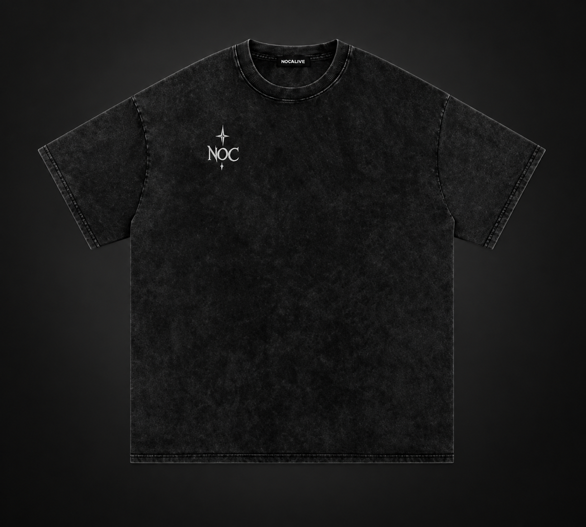 Snow Washed Oversized Cotton T-Shirt